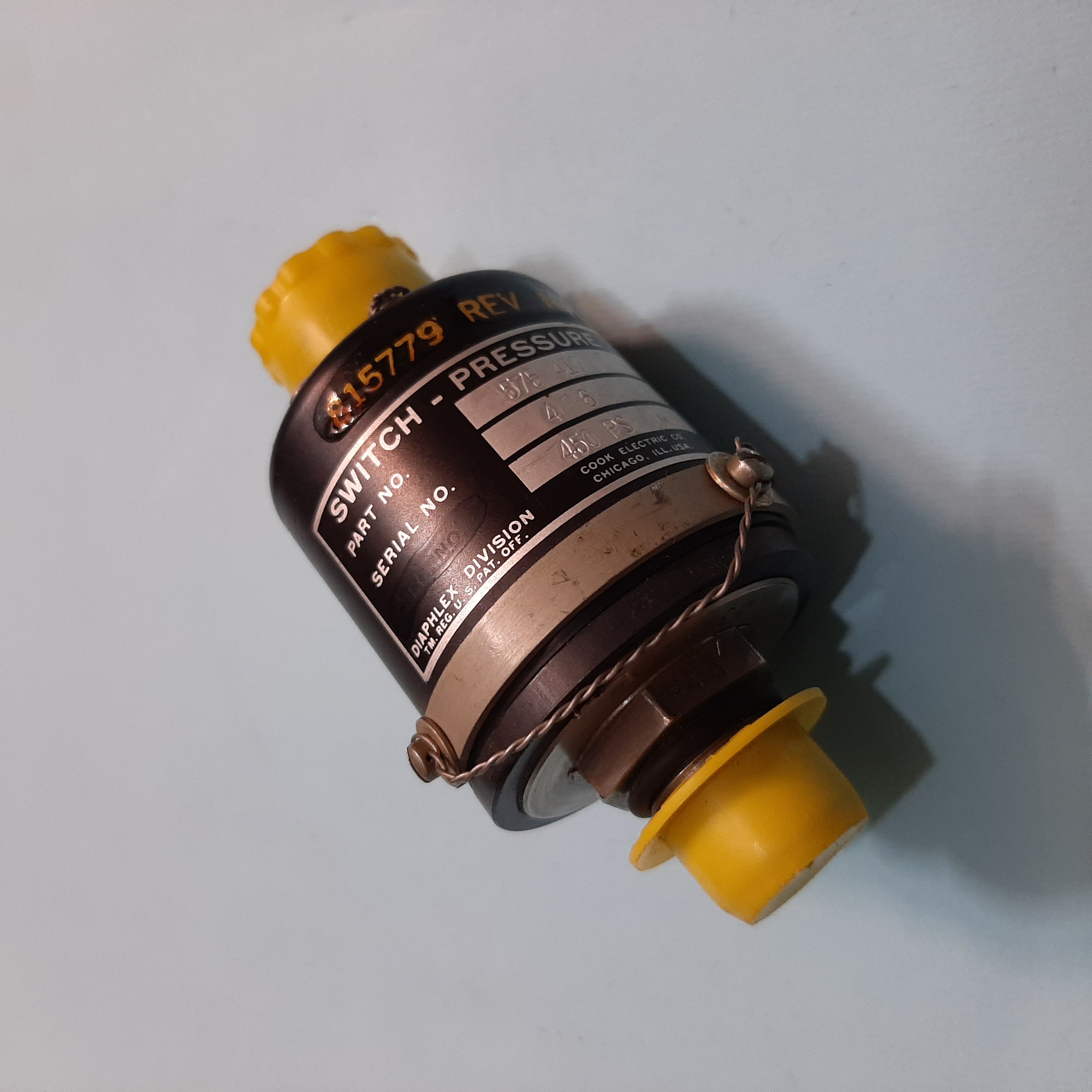 PRESSURE SWITCH DIAPLEX DIVISION پرشر سوئیچ