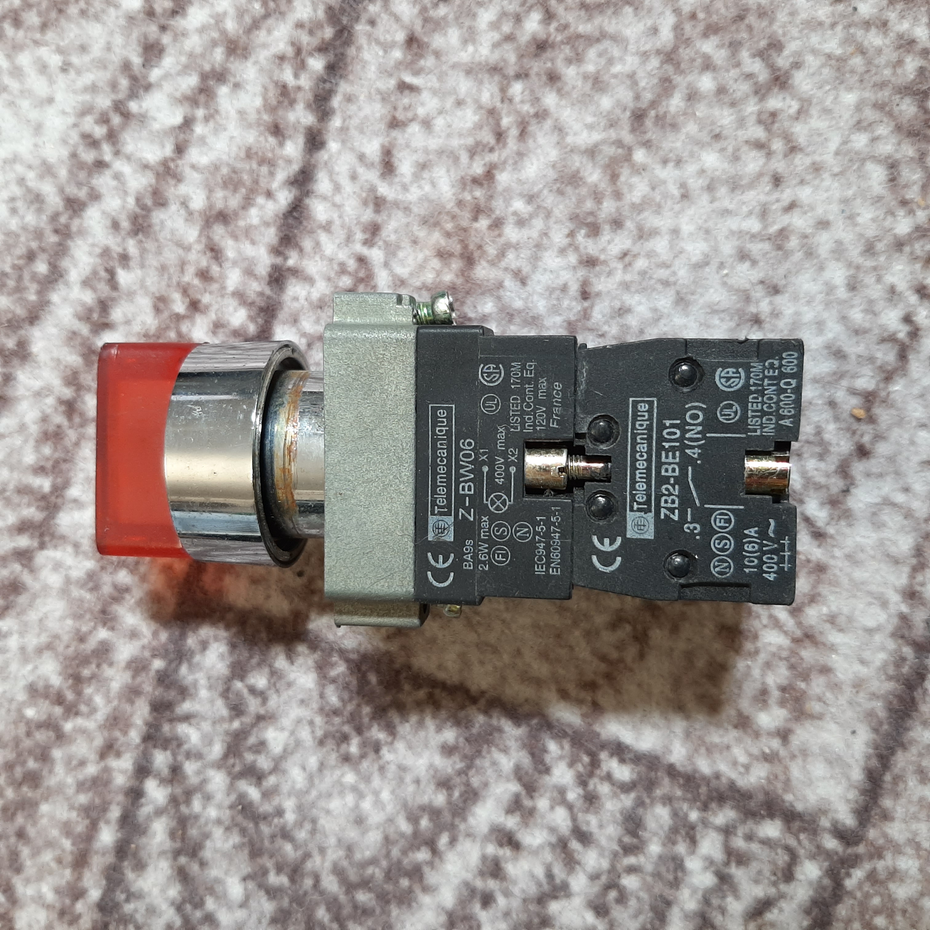 ماژول چراغ Telemecanique Z-BW06