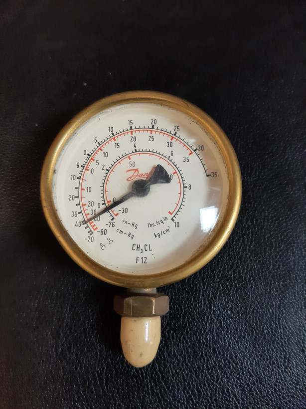 گیج فشار و دما Danfoss F12 – CH₃Cl